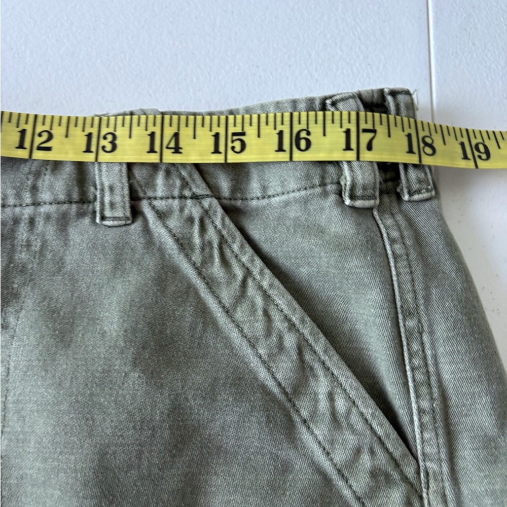 Lucky Brand Olive Green Size 32 Cargo Short Cotton Raw Hem Pocket Grunge Utility - Picture 14 of 16